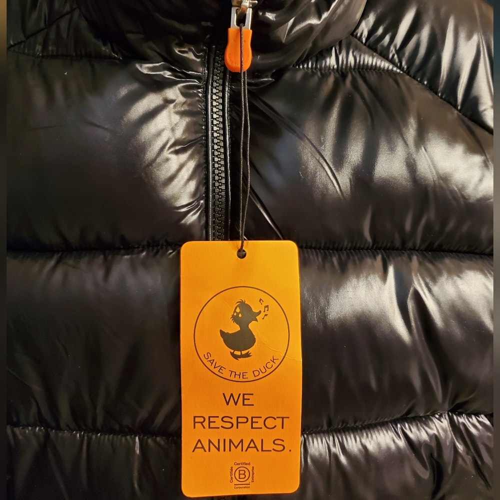 SAVE THE DUCK Black Puffer Jacket for Kids - Picture 11 of 17